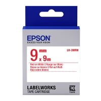 Epson LK 3WRN standard red on white tape, 9mm (original)