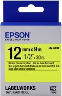 Epson LK 4YBF black on fluorescent yellow tape, 12mm (original)