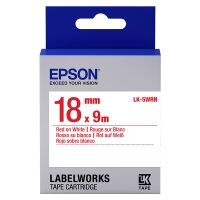 Epson LK 5WRN standard red on white tape, 18mm (original)