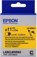 Epson LK 6YBA11 black on yellow heat shrink tape, 11mm (original)