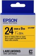 Epson LK 6YBP black on pastel yellow tape, 24mm (original)