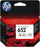 HP 652 (F6V24AE) colour ink cartridge (original HP)