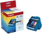 Canon BC-33e cabeça de impressão e 4 tinteiros preto e tri-color