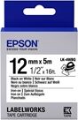 Epson LK-4WBQ Fita preto negro sobre branco 12mm (C53S654024)