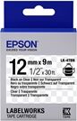 Epson LK-4TBN Fita preto sobre transparente 12mm (C53S654012)