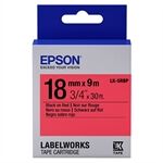 Epson LK-5RBP Fita preto sobre vermelho pastel 18mm (C53S655002)