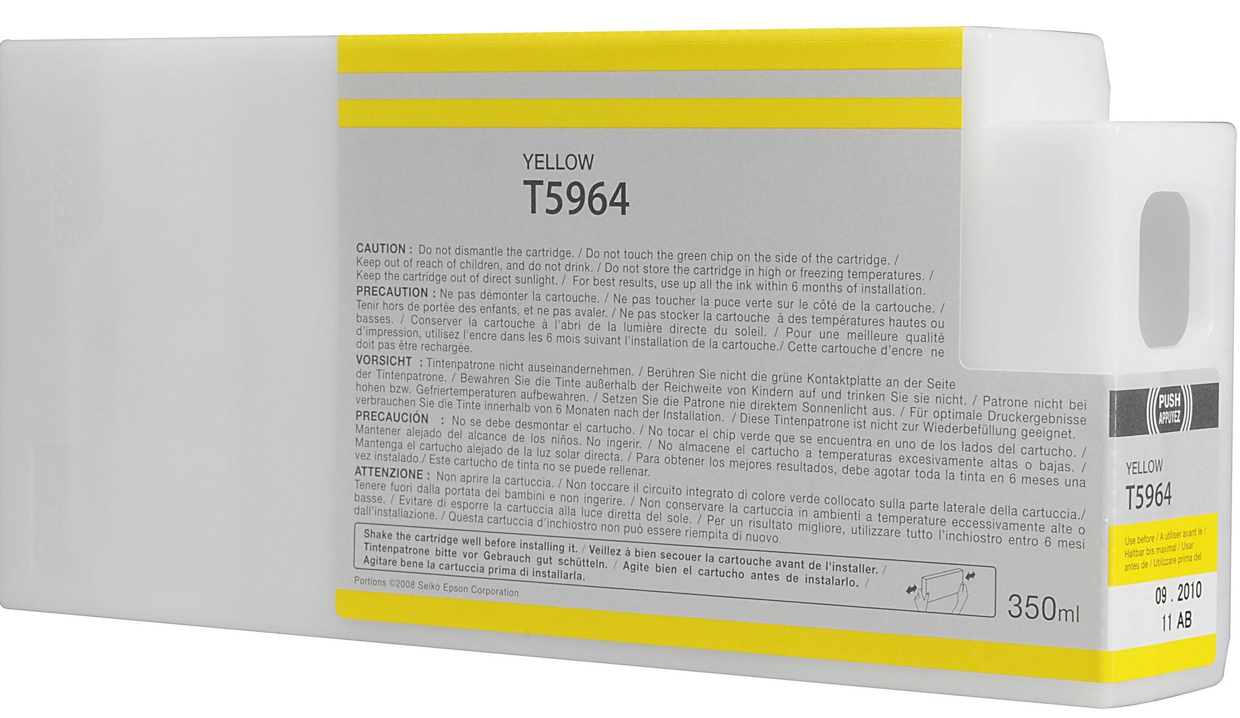 Default Epson T5964 Amarelo Tinteiro De Tinta Pigmentada Compatível C13t596400