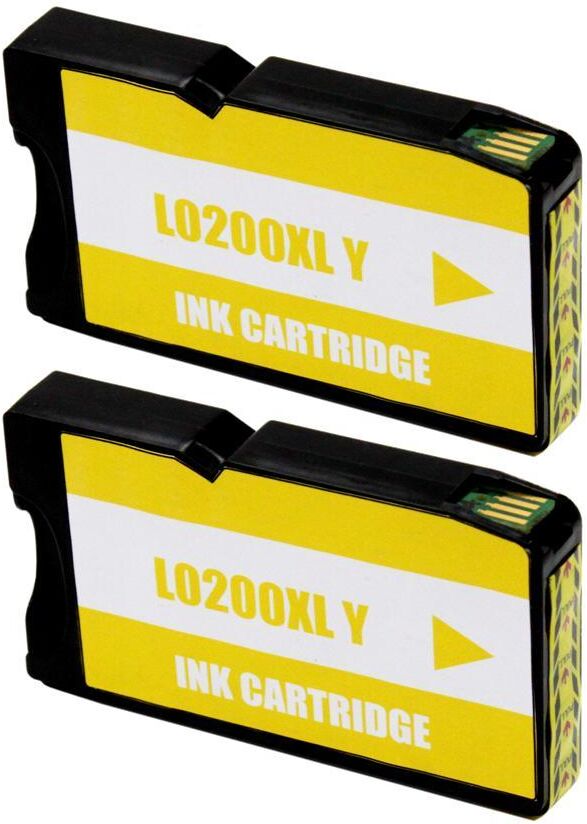 Default Lexmark 200xl Amarelo Tinteiro De Tinta Compatível 14l0200 (pack 2 Unidades)