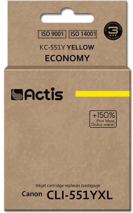 Actis Tinteiro Compatível Cli-551y Canon (amarelo) - Actis