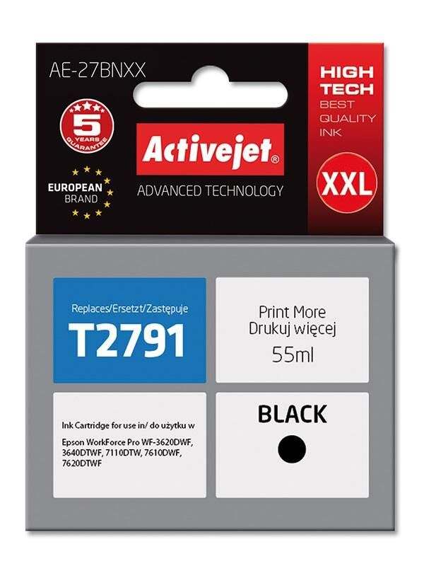 Activejet Tinteiro T2791 Compatível C/ Epson (preto) - Activejet