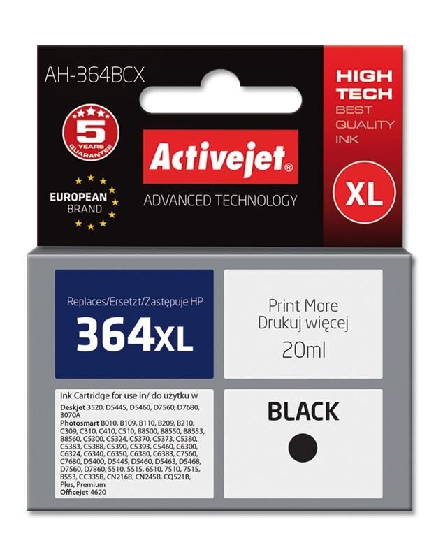 Activejet Tinteiro 364xl Compatível Hp (preto) - Activejet