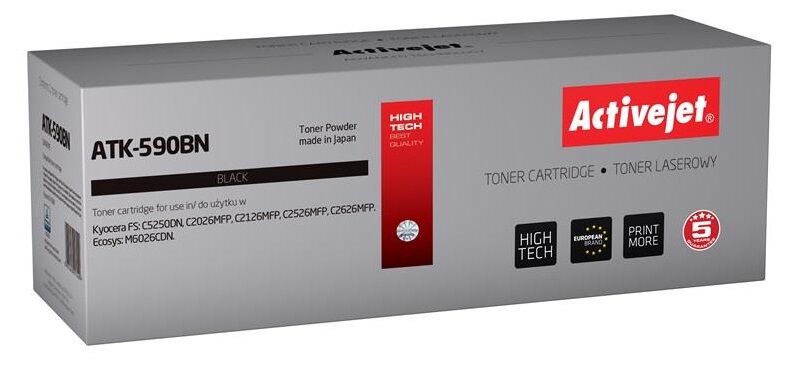 Activejet Toner Atk-590bn Compatível Kyocera (preto) - Activejet