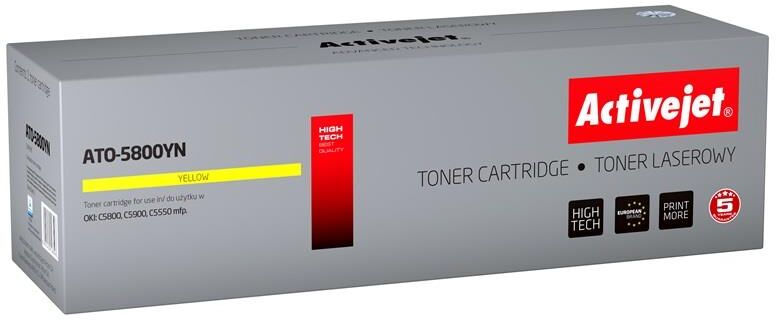 Activejet Toner Ato-5800yn Compatível Oki (amarelo) - Activejet