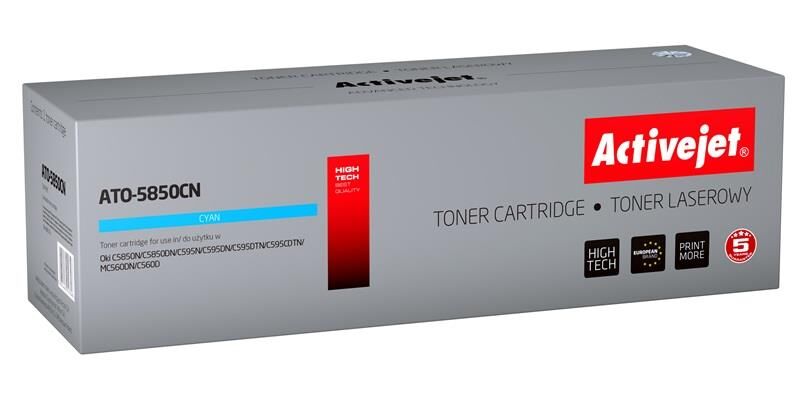 Activejet Toner Ato-5850cn Compatível Oki (ciano) - Activejet