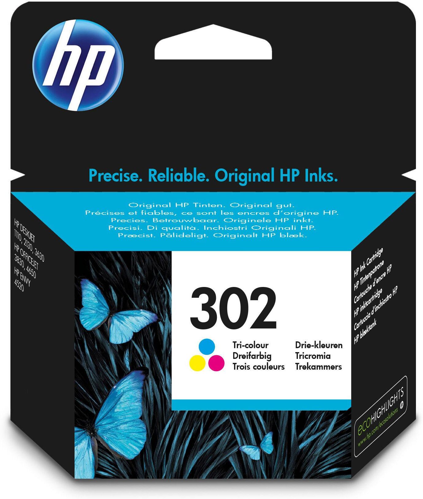 Hp Tinteiro 302 (cores) - Hp