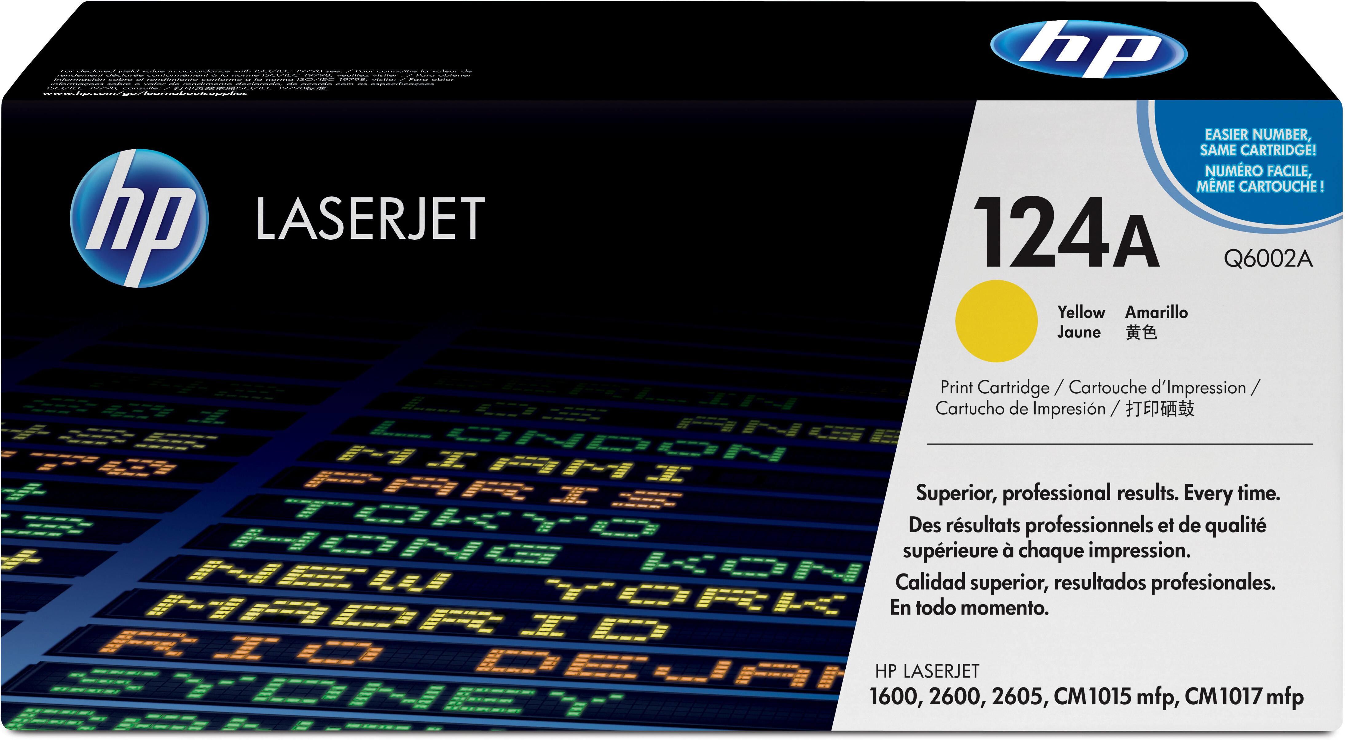 Hp 124a Laser Cartridge 2000páginas Amarelo