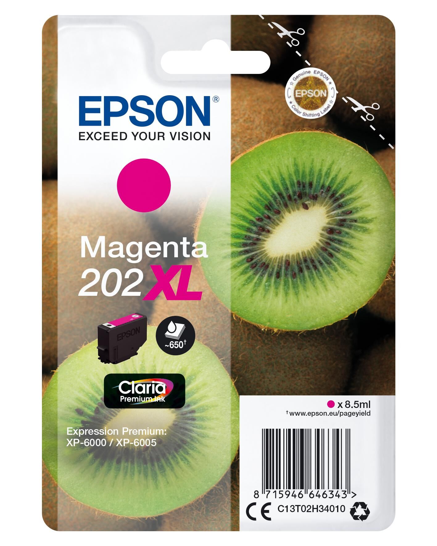 Epson Tinteiro 202xl Premium Xp-60xx - C13t02h34010 (magenta) - Epson