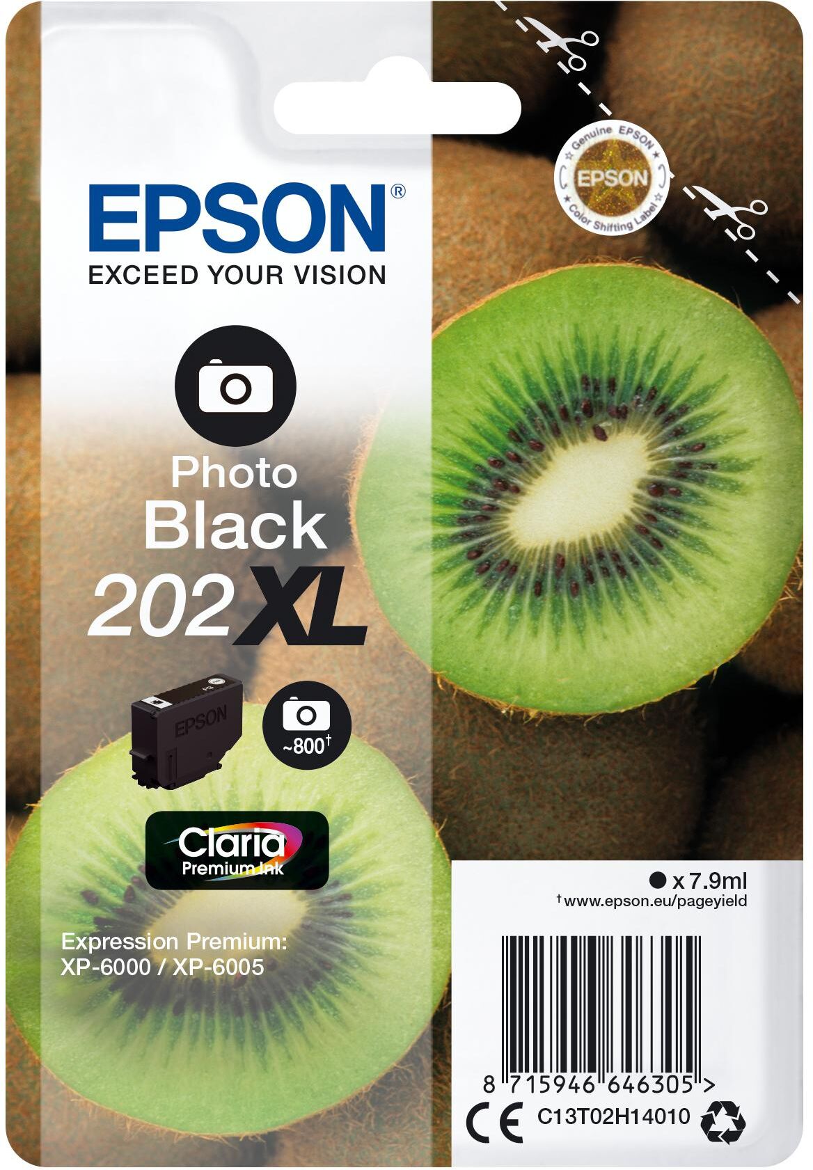 Epson Tinteiro Epson 202xl Photo Preto Claria Premium Xp-60xx - C13t02h14010