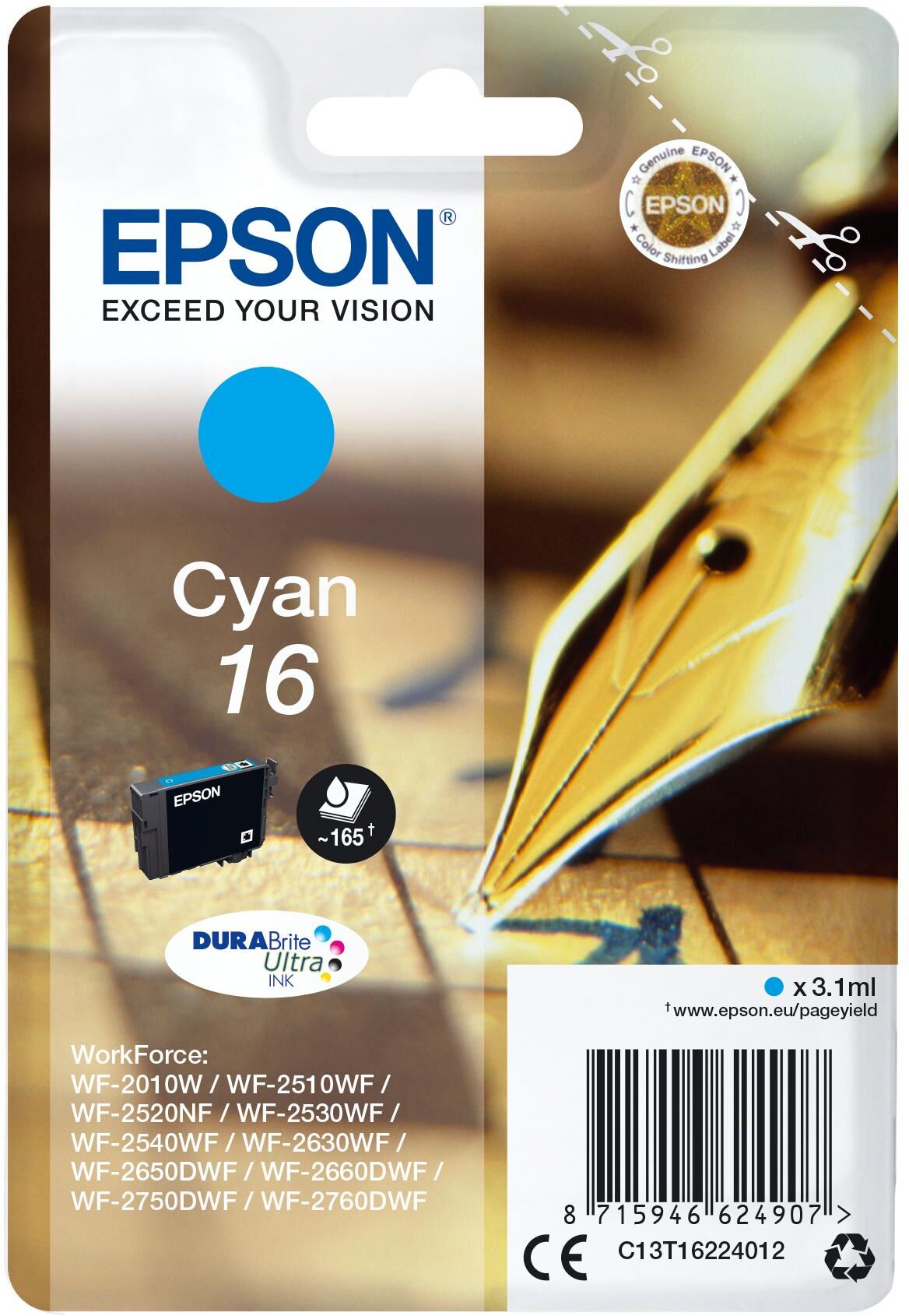 Epson Tinteiro Serie 16 Wf-20xx/wf-25xx (azul) - Epson