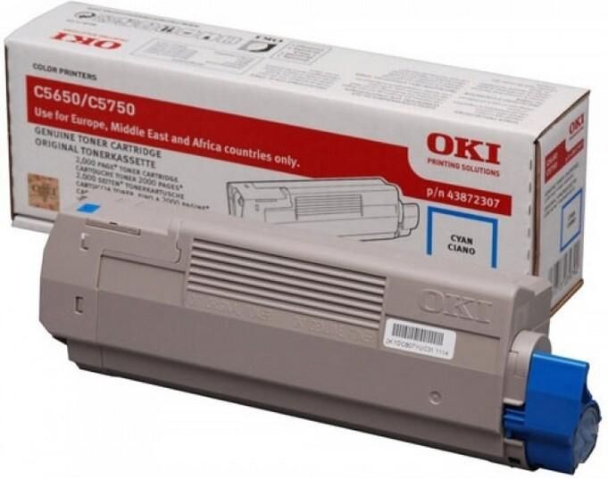 Oki Toner Oki C5650/c5750 Cyan (2k)