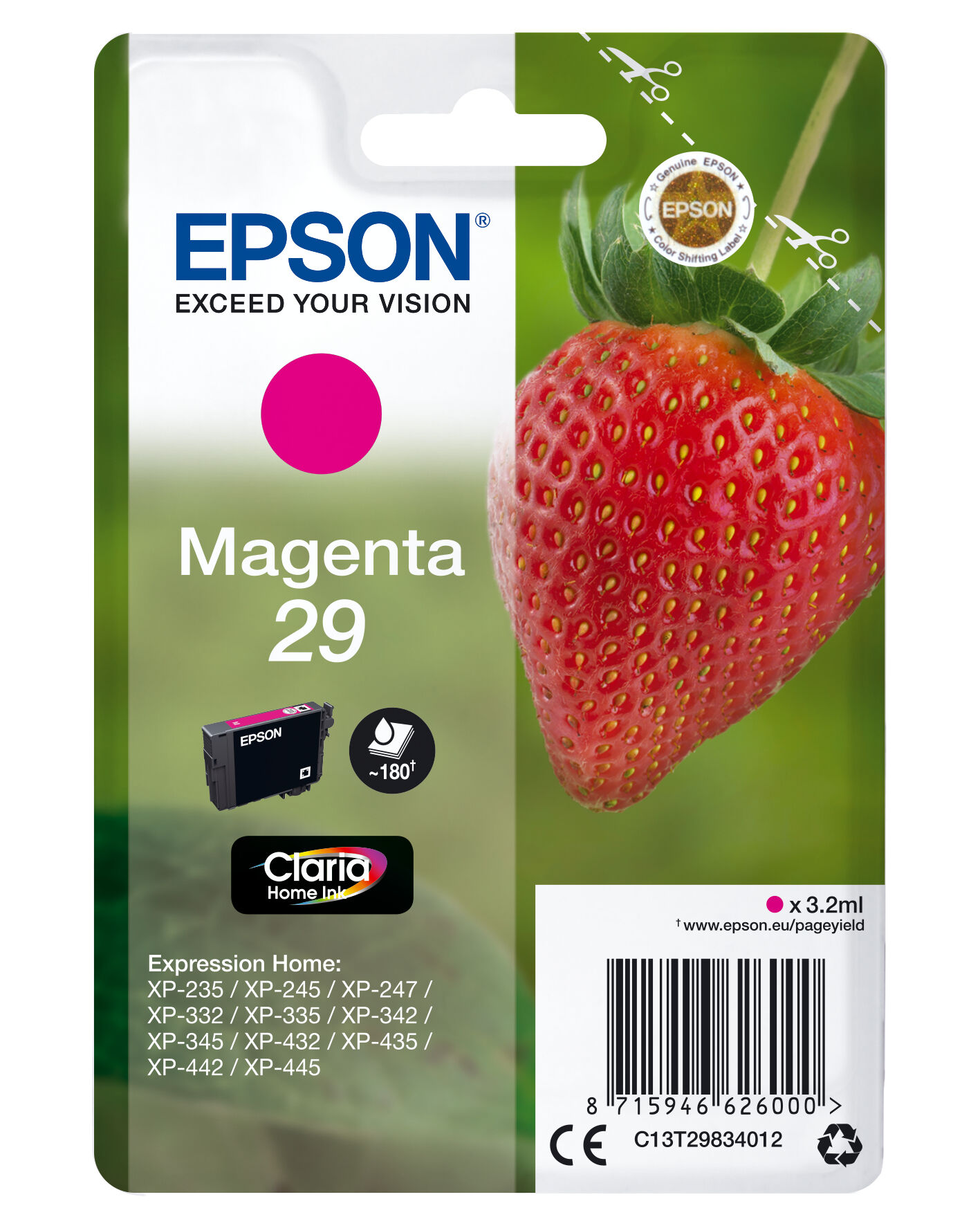 Epson Tinteiro Serie 29 Xp-235/332/335/432/435 (magenta) - Epson