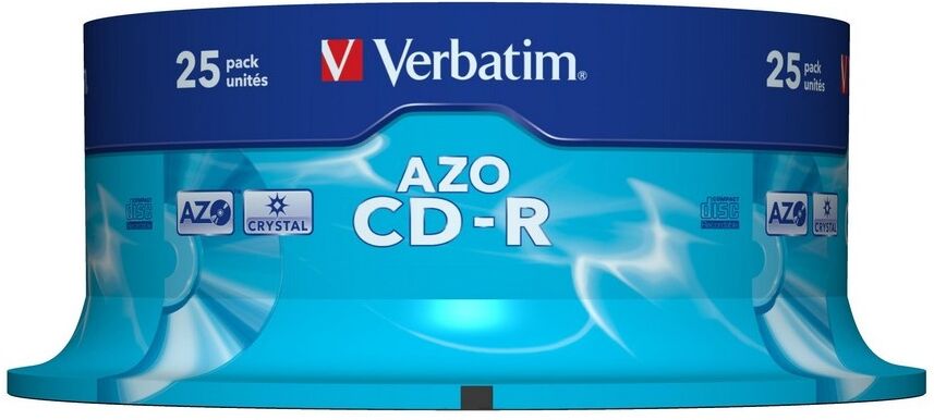 Verbatim Pack 25x Cd-r Azo Crystal 700 Mb - Verbatim