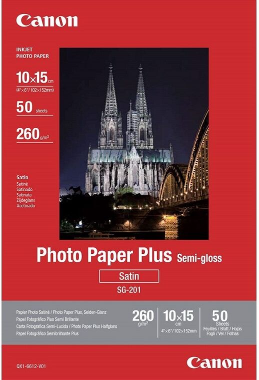 Canon Papel Fotográfico Plus 10x15cm (50 Folhas) - Canon