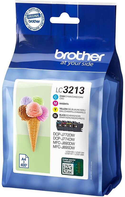 Brother Pack 4x Tinteiros Lc-3213 (preto, Azul, Amarelo E Magenta) - Brother