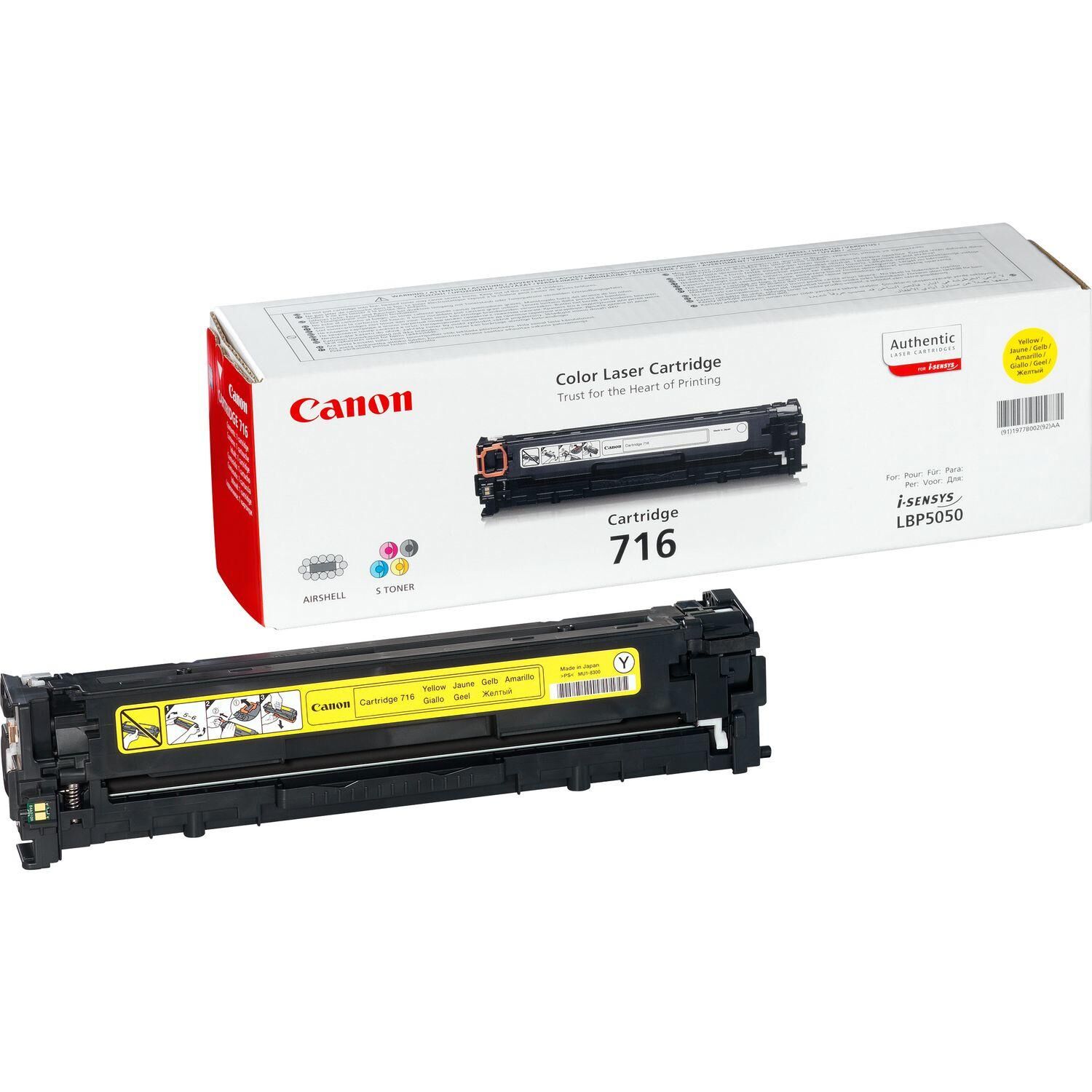 Canon Toner 716 Amarelo (1500 Páginas) - Canon