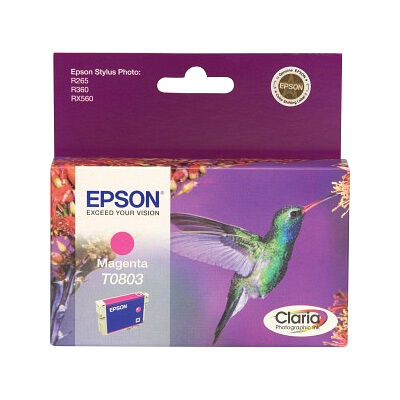 Epson Tinteiro T0803 Magenta Stylus Foto R265/360 RX560/585