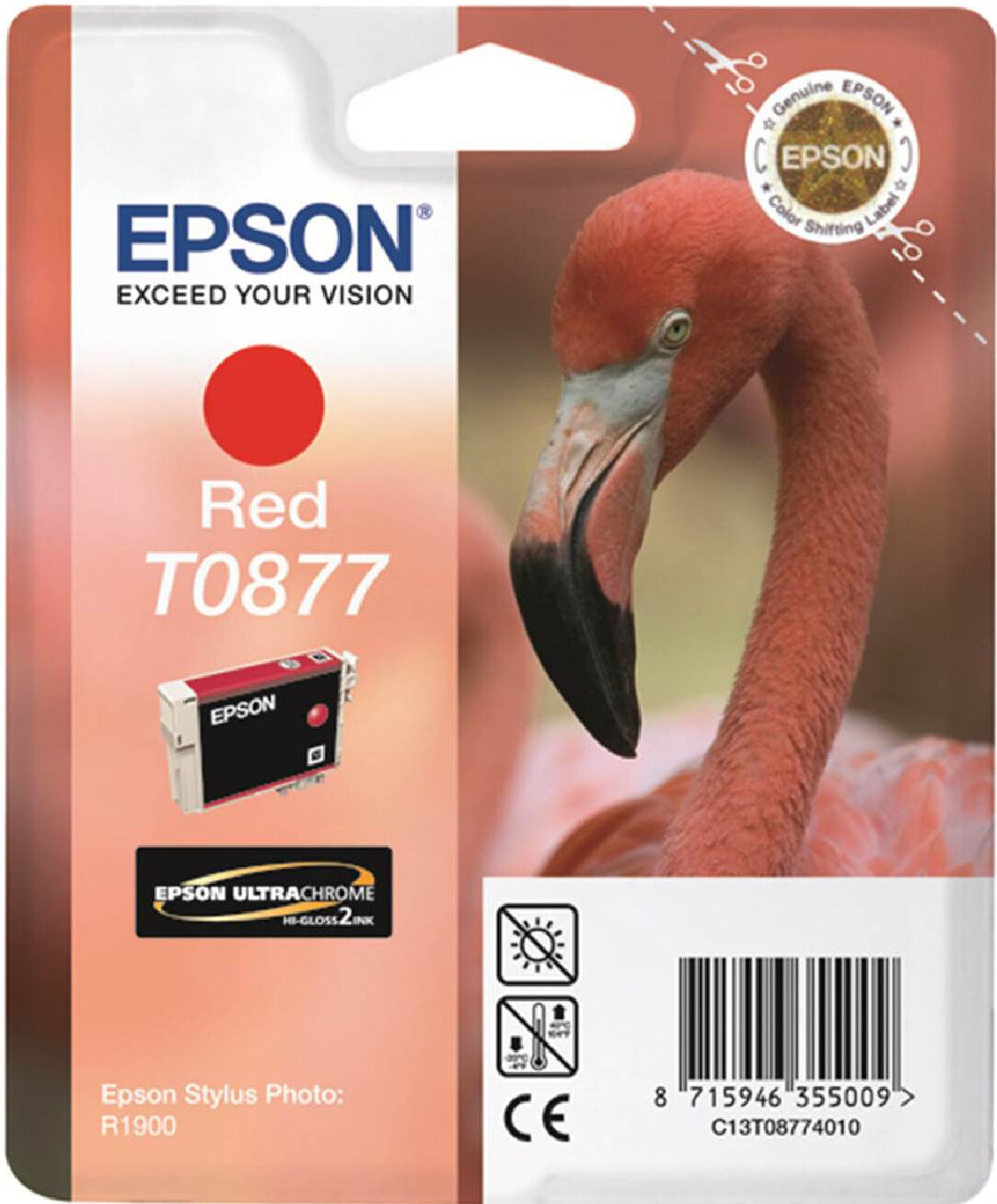 Epson Tinteiro T0877 Vermelho Stylus R1900