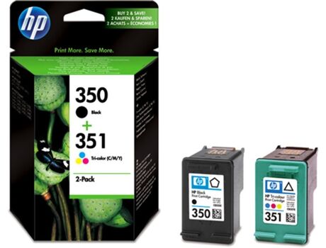 HP Pack 2 Tinteiros 350 Preto+351 Cores (SD412EE)