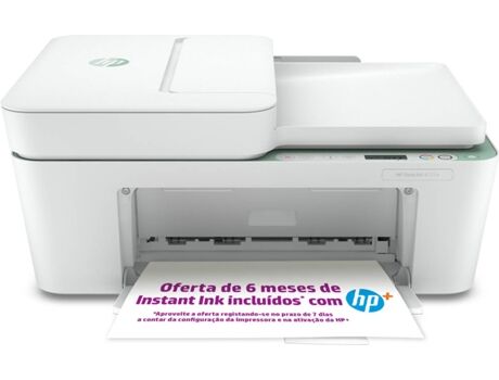 HP Impressora DeskJet Plus 4122e (Jato de Tinta - Até 8.5 ppm - 6 Meses de Instant Ink incluídos com +)