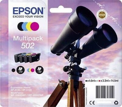 Epson Pack 4 Tinteiros 502 Cores