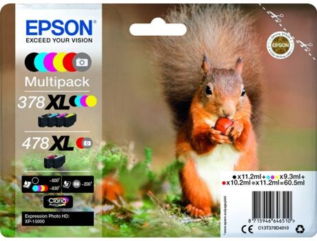 Epson Tinteiro Pack 6 cores 378XL/478XL