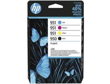 HP Pack 4 Tinteiros 950/951 Preto e Cores (6ZC65AE)