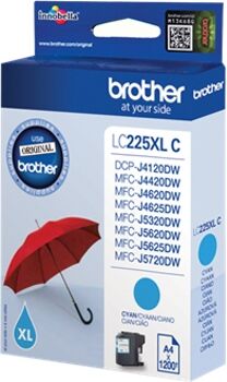 Brother Tinteiro LC225XL Azul (LC225XLCBP)