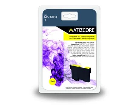 Matizcore Tinteiro Epson T0714 Amarelo (MET0714Y)