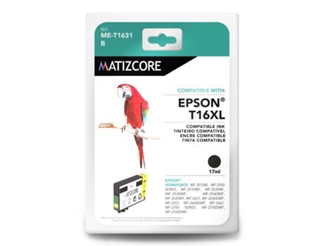 Matizcore Tinteiro Epson T16 XL Preto (T16XLBK)
