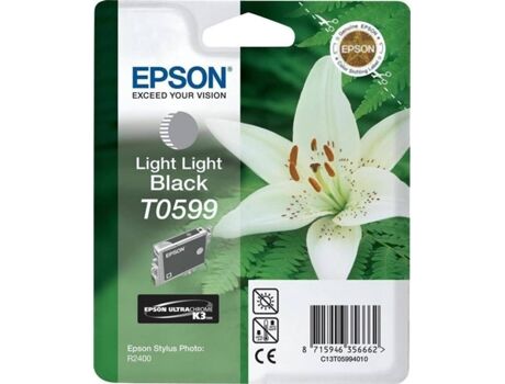 Epson Tinteiro T0599 Cinzento claro (C13T059940 - 450 páginas)