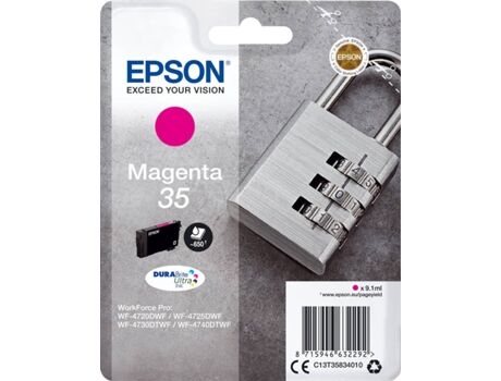 Epson Tinteiro original 35, Candado 9,1 ml , Magenta, C13T35834010, T3583