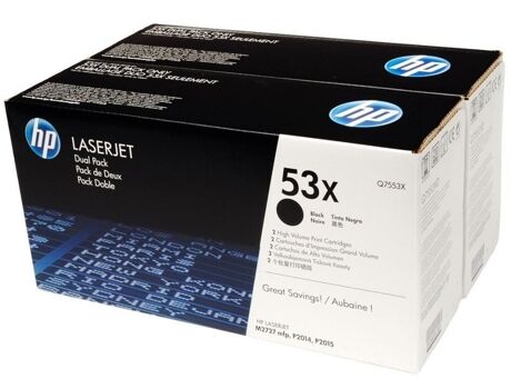 HP Pack 2 Toners 53X Preto (Q7553XD)