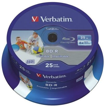 Verbatim Disco Blu-ray  25 GB 6X, BD-R, confezione 25 Sì, 43811