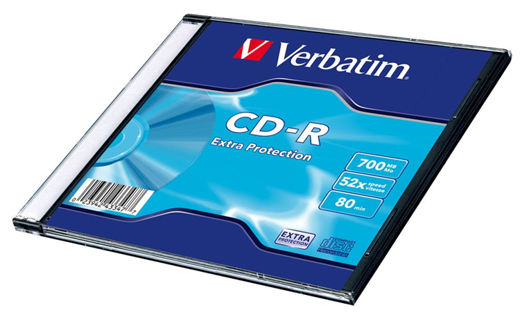 Verbatim CD-R 700MB 48xspd Slim Case