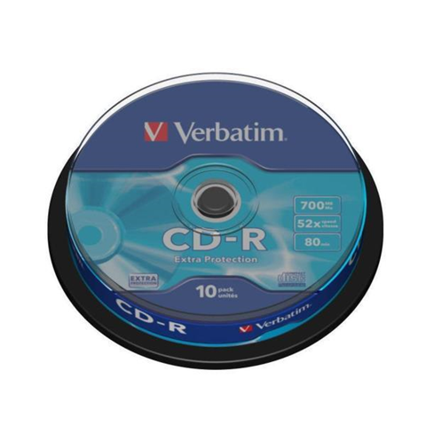 Verbatim CD-E 0.7Gb Spindle 10 Pezzi