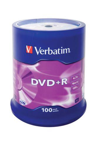 Verbatim DVD+R Matt Silver 4,7 GB 100 pezzo(i)