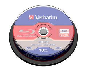 Verbatim BD-RE SL 25GB 2x 10 Pack Spindle 10 pezzo(i)