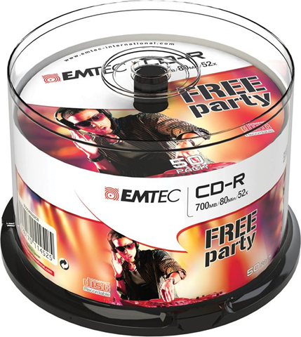 Emtec CD  ECOC805052CB CD-R 700MB 50pezzi CD vergine