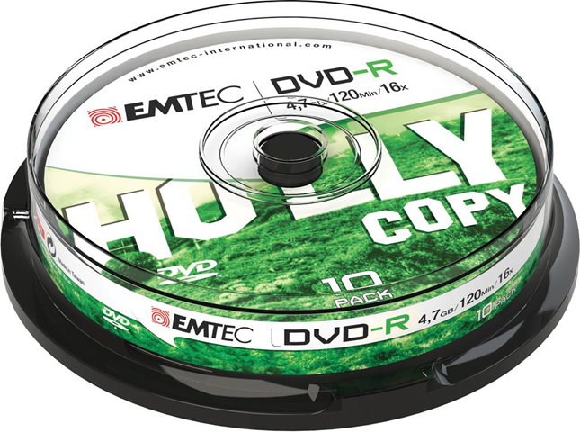 Emtec DVD-R  ECOVR471016CB 4.7Gb DVD-R 10pezzo(i) DVD vergine