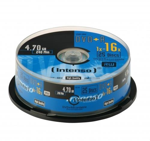 Intenso DVD+R 4.7GB, 16x 4,7 GB 25 pezzo(i)